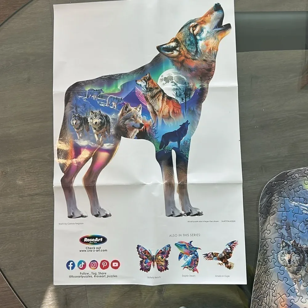 Howlin Wolves 🐺 🌕 Dreamy Wilderness Puzzle 🧩 350 Pieces FUN 🤩 brain 🧠 games!